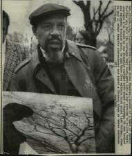 1977 Press Photo Hanafi Muslim leader Haamas Abdul Khaalis Arrested, Washington