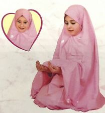  Muslim Girls Prayer Long Dress Hijab Skirt Jilbab 2 PCS