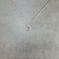 Moon CZ ROSE GOLD Plated Necklace Star Islam Muslim Ottoman Arab Waxing Turkey