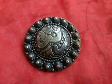 Antique Islamic Arabic Middle Eastern Silver Brooch Pin 