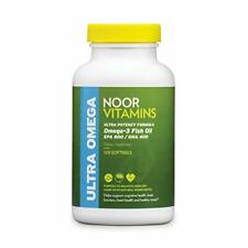 NoorVitamins Ultra Omega-3 Wild Peruvian Fish Oil w/ 800mg EPA-400mg DHA - Halal