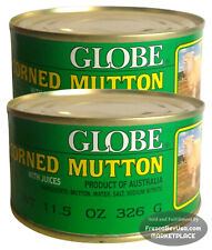 GLOBE Corned Mutton with Juices (Pack of 2 Tin) 11.5 Oz | HALAL