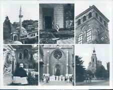 1984 Photo Sarajevo Religious Towering Minarets Moslem Mosques Roman Roots 7x9