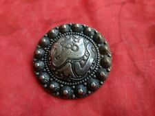 Antique Islamic Arabic Middle Eastern Silver Brooch Pin