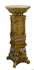 Islamic Muslim Vintage Wood and Resin Column Pedestal Post Plant Statue Stand 