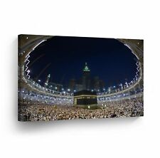 Islamic Wall Art Kaabah Mecca Masjid Al-Haram Suudi Arabia Canvas Print Decor