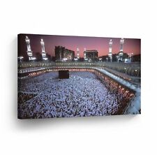 Islamic Wall Art Kaabah Mecca Masjid Al-Haram Suudi Arabia Canvas Print Decor