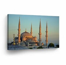 Islamic Wall Art Blue Mosque Istanbul Canvas Print Home Decor ArtWork