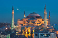 Hagia Sophia Istanbul Turkey Islamic Mosque Muslim Turkish Building Poster 12x18