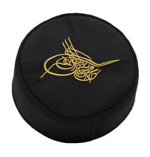 Modefa Turkish Islamic Men's Structured Kufi Hat Takke Cap Ottoman Tughra Black