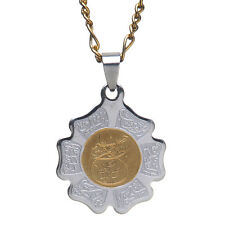 Stainless Steel Islamic Muslim Quran Gift Bismi Allah Necklace Pendant