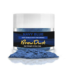 Navy Blue Brew Dust 4g | Metallic Shimmer for Garnishes & Drinks 100% Edible