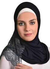 AL- Amira hijab-Women Muslim Cotton Scarf  Ameera Hijab Islamic Black 