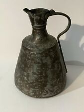 Antique 19th C Turkish Arabic Islamic Copper Tin Water Ewer Jug Pitcher 