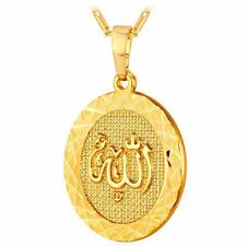 Allah Gold Plated Muslim God Islamic Pendant Necklace Chain Locket Jewelry Gift