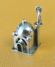 VTG Sterling Silver 3D ISLAMIC MOSQUE SHRINE Travel Charm MIDDLE EAST TURKEY