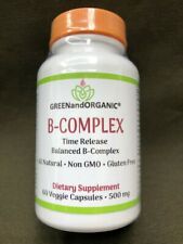 Vitamin B Complex Time Sustained Release B1, B2, B3, B6, B12 HALAL GREEN&ORGANIC
