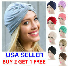 Cotton Women Turban Ladies Hair Head Hijab Cap Muslim Wrap Stretch Hat Scarf