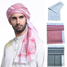 Men's Muslim Islams Hijab Cap Turban Hat Arab Abaya Headscarf Scarf Headwear US