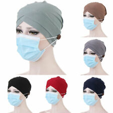 Turban Women Muslim- Head Hijab Wrap Cover​ Cancer Chemo Cap- Hats Solid Color