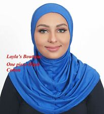 Muslim Women ** Pure Cotton** One Piece Al Amira Hijab (USA Seller)