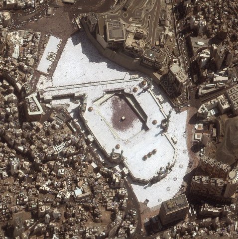 Satellite View of Makkah Mukarramah