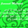 Jummah Mubarak Green Color